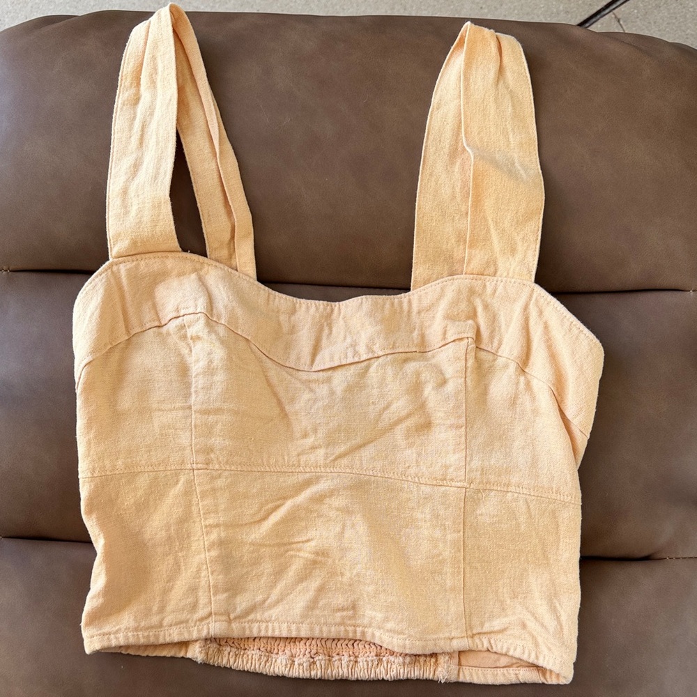 Abercrombie & Fitch Peach Crop Top